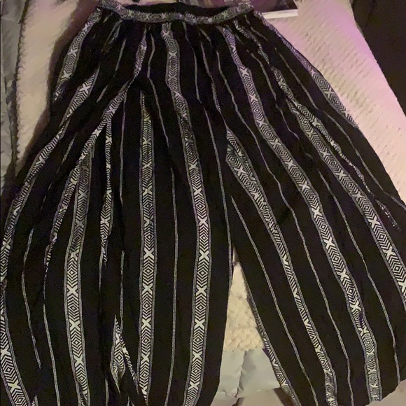 LAS PALMAS LATTICE STRIPE WRAP PANT - Picture 4 of 4